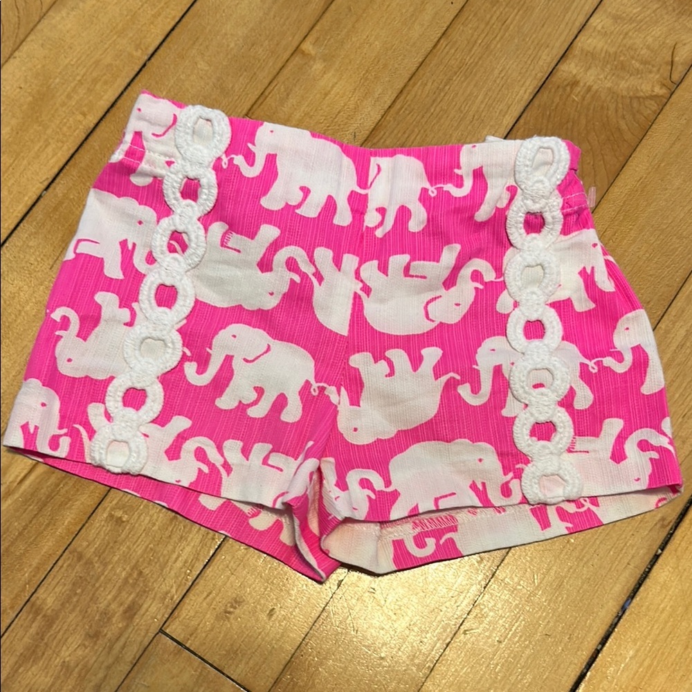 Great condition, Lilly Pulitzer size 3 Pink Elephant Girl Shorts